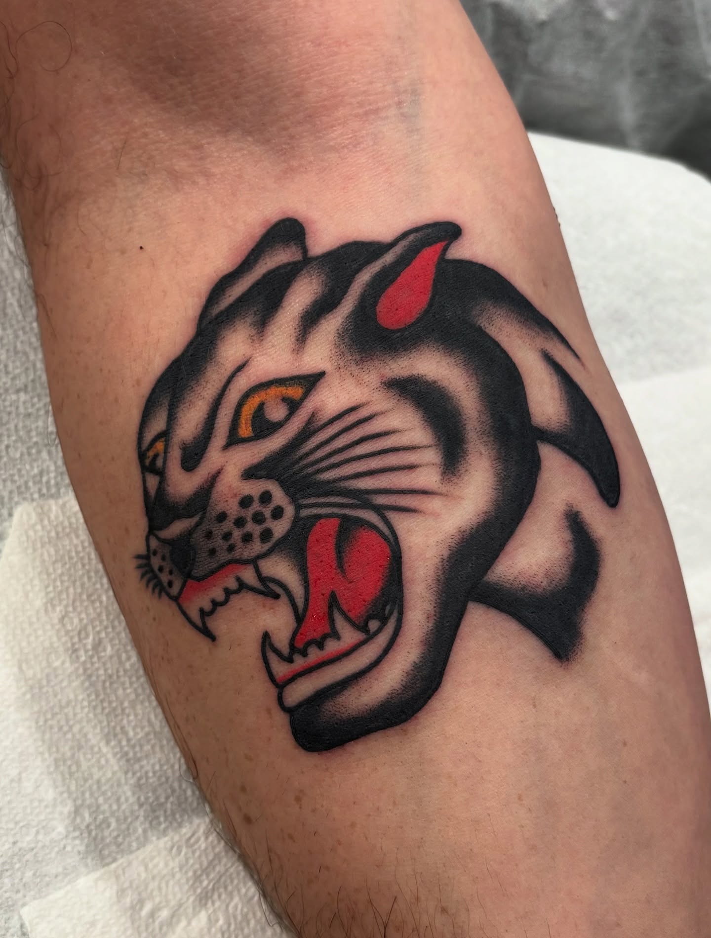 Traditional panther head